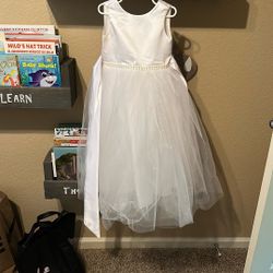 4-5 Year Old Flower Girl Dress - White 