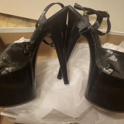 Women's Pleaser 6 3/4" Platform High Heel Dancer Club Shoes - Sz. 7 - Brand New 