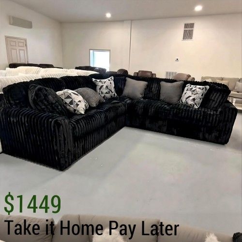 Midnight-Madness Onyx 3-Piece Sectional