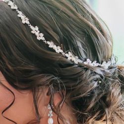 Bel Aire Bridal Halo and Earrings
