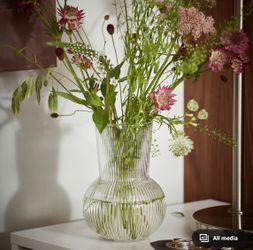 Set Of 3 Glass Vases