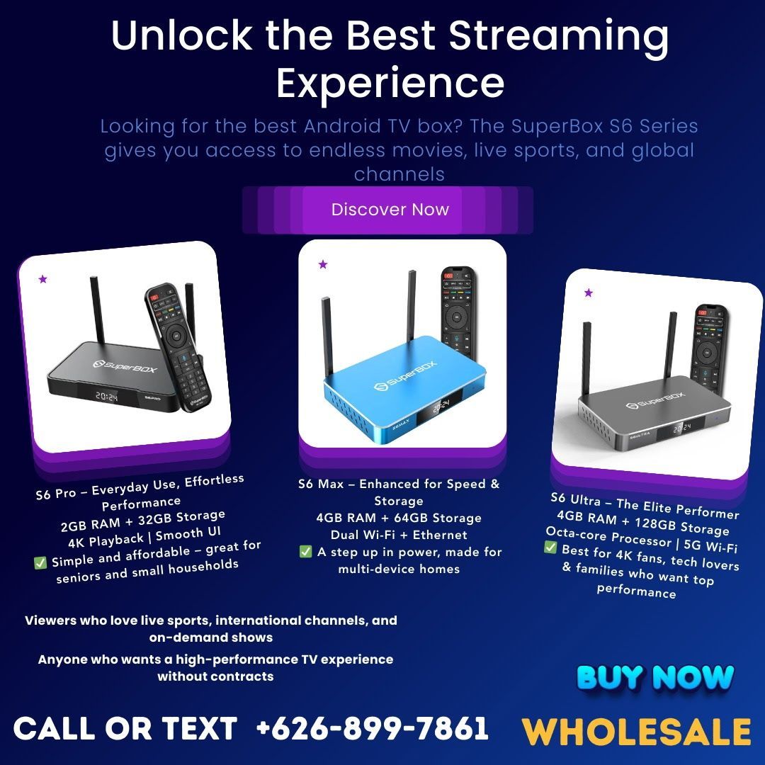 SuperBox S6 Ultra💥Max 💥Pro 💥⚡⚡⚡Ultimate TV Solution 💥💥