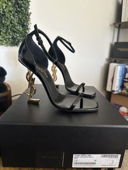 Saint Laurent Black YSL heels