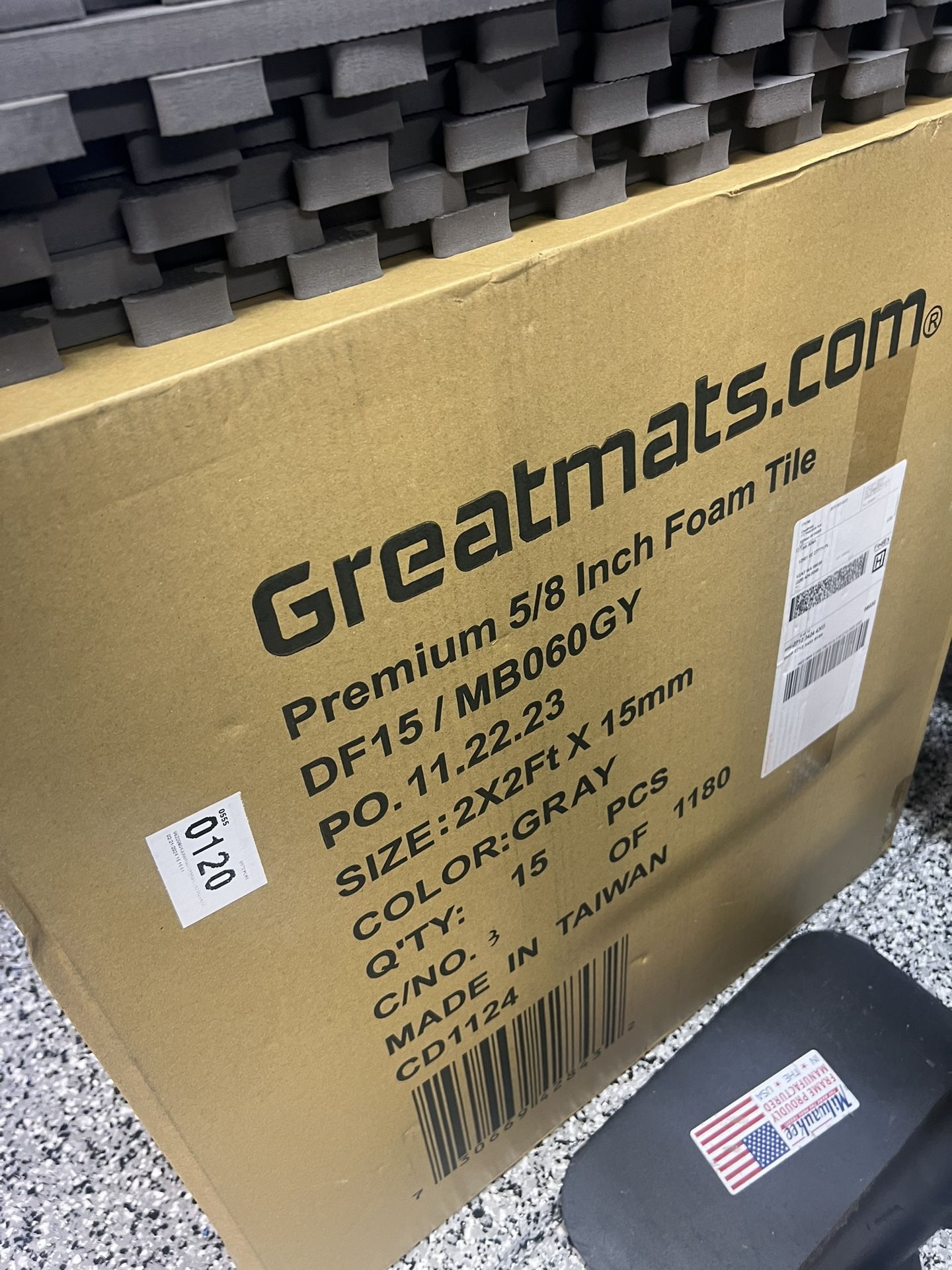 Exercise Foam Tiles Brand New GreatMats grey