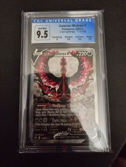 Pokémon CGC 9.5/10 Galarian Moltres V