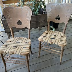 100 Year Old Wooden Chairs