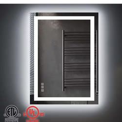 Classic 24 in. W x 36 in. H Rectangular Frameless Anti-Fog LED Light Wall Bathroom Vanity Mirror Front Light