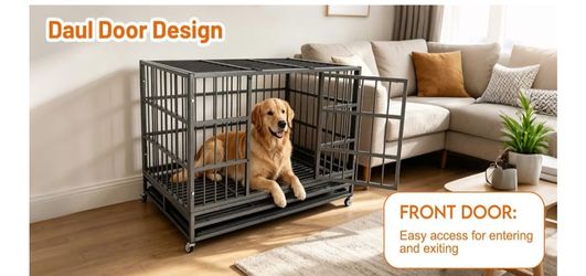 Heavy duty large dog crate