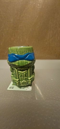 TMNT Leonardo Geeki Tikis Mini Mug, Teenage Mutant Ninja Turtles Ceramic Tiki