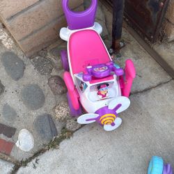 Minnie Push Car Plane