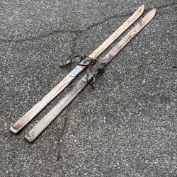 Antique Wooden Skis
