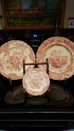 3 Pieces of Vintage Transferware