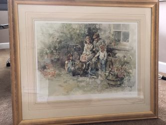 Signed limited edition print, Gordon King. “Grandfather Tales”