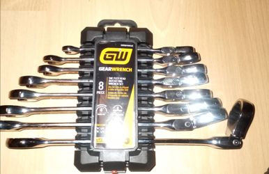GearWrench 8-Piece SAE Flex Head Ratcheting Wrench Set