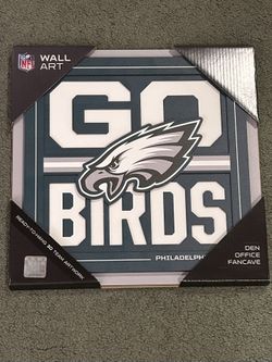 NFL Philadelphia Eagles 3D Wall Art 12"x12" (New)