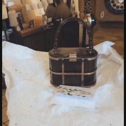 Antique Clutch/Purse - Mirror Detail 