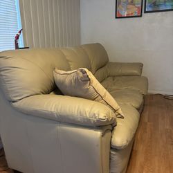 Genuine Leather Couch - Great Condition
