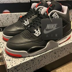 Air Jordan 4 Retro Bred Size 10.5 11 & 11.5 Available 
