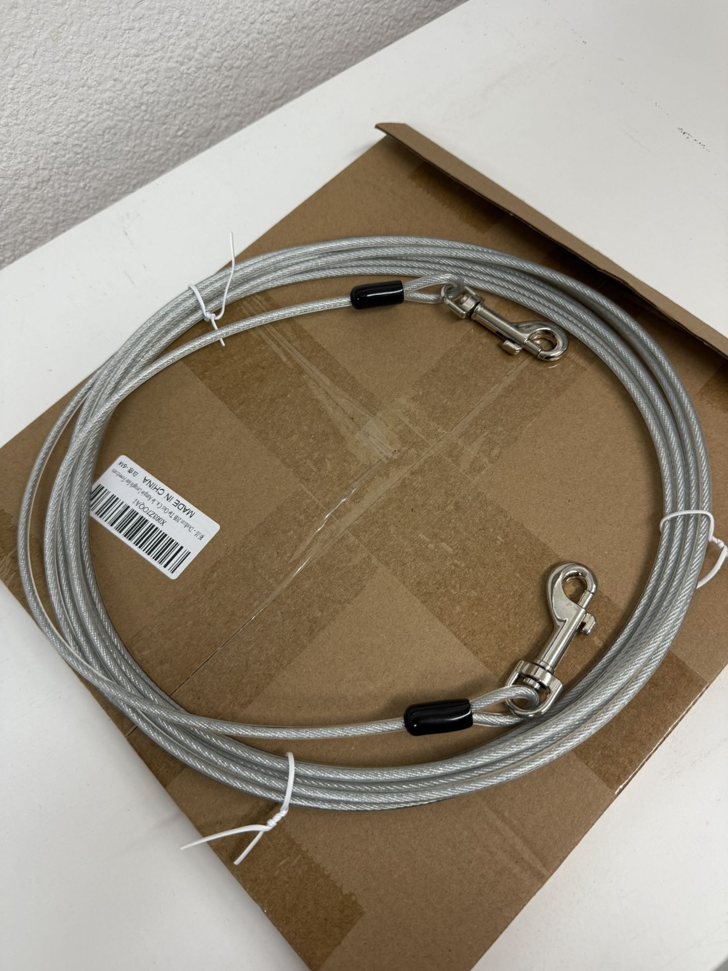 Tie out cable for dogs 20 Feet long