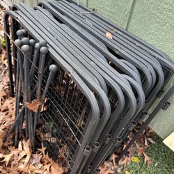 Portable Metal Dog Fence Panels – 14 Panels + 2 Locking Doors