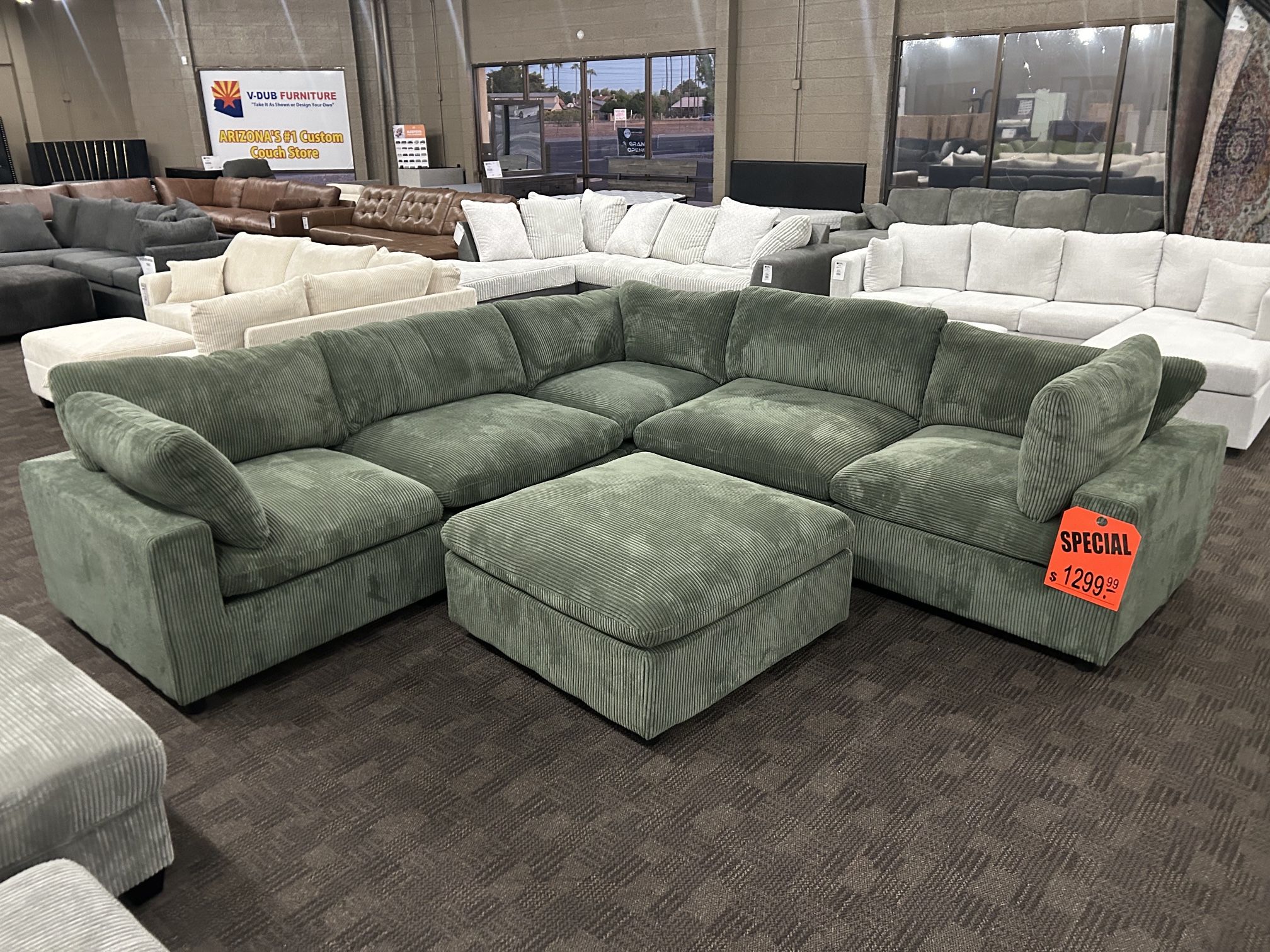Grey Modular Cloud Sectional
