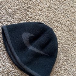 Irreversible Black And Grey Nike Beanie 