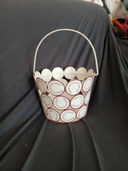 Vintage Baseball Basket