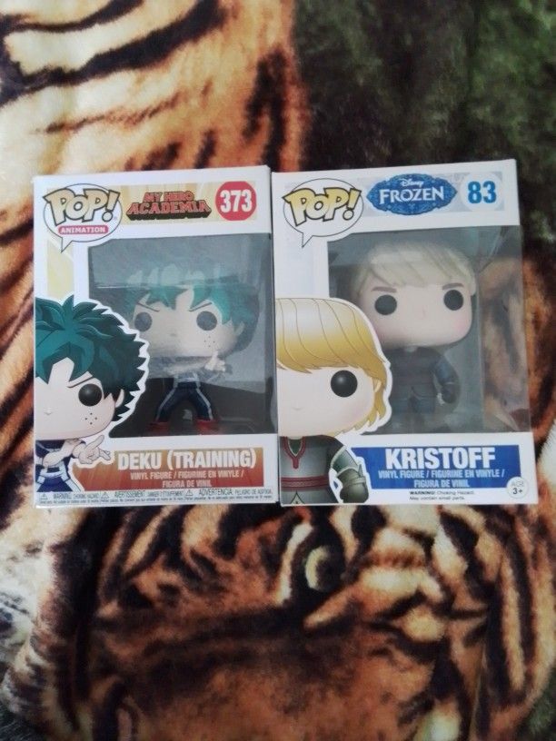 Deku and Kristiff Funko Pops