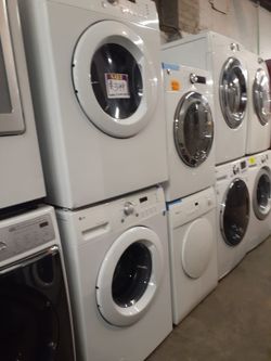 LG front load washer and dryer set working perfectly with 4 months warranty