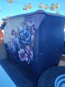 Custom painted 3 drawer dresser