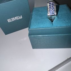 EFFY Sterling Silver Men's Ring Tanzanite 