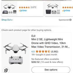 DJI MINI 2 SE Drone 5k CAMERA
