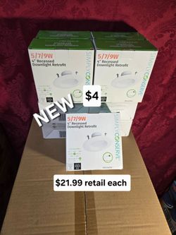 New 4" Recessed lights $21.99 retail each , my price only $4 each
