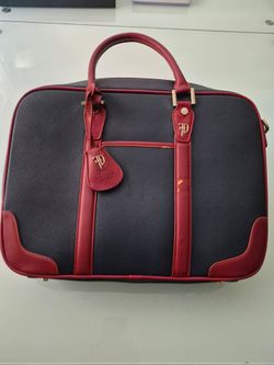 Furbo Design Structured Handbag Navy and Red