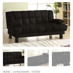 Black Futon Sofa 