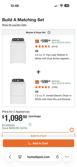 washing machine + dryer