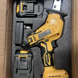 YUNXI Cordless Reciprocating Saw Kit w/ 2 Batteries & Charger