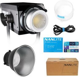 NANLITE FS-300C 300w RGB Studio Spotlight + SB-RP120 Deep Mouth Quick Release Softbox 47 Inches / 120CM