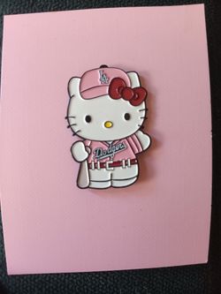 Hello Kitty LA Dodgers Enamel Pin
