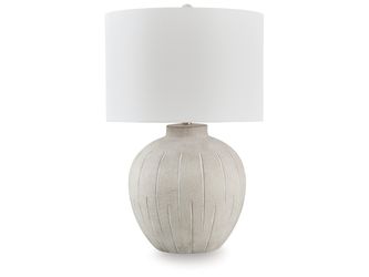 Calbert Warm Gray Table Lamp