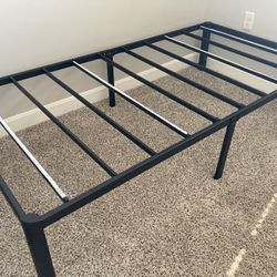 Twin Bed Frame ($60) with/without mattress ($60)