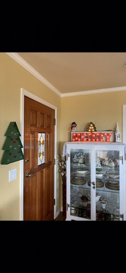 Antique Beveled Glass Display