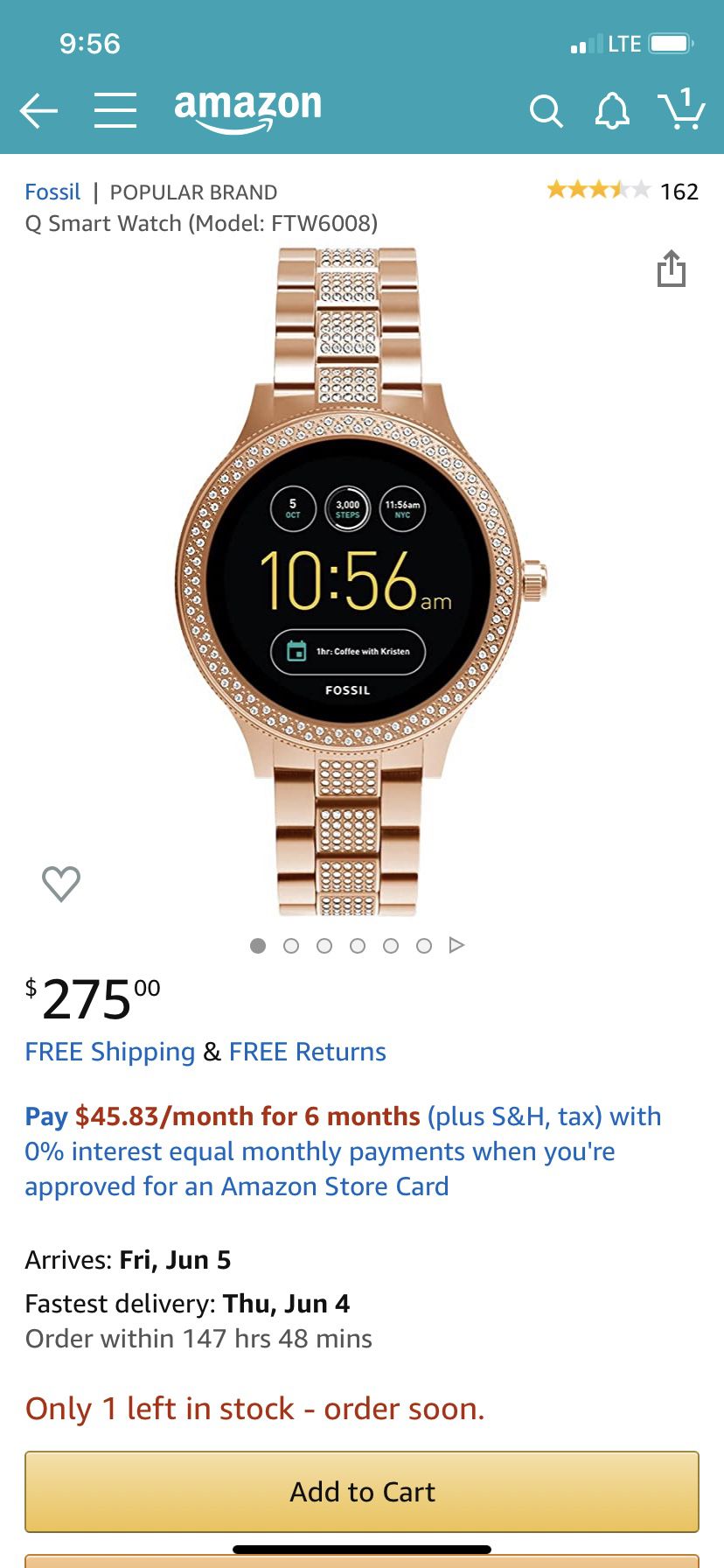 Fossil Q smart watch