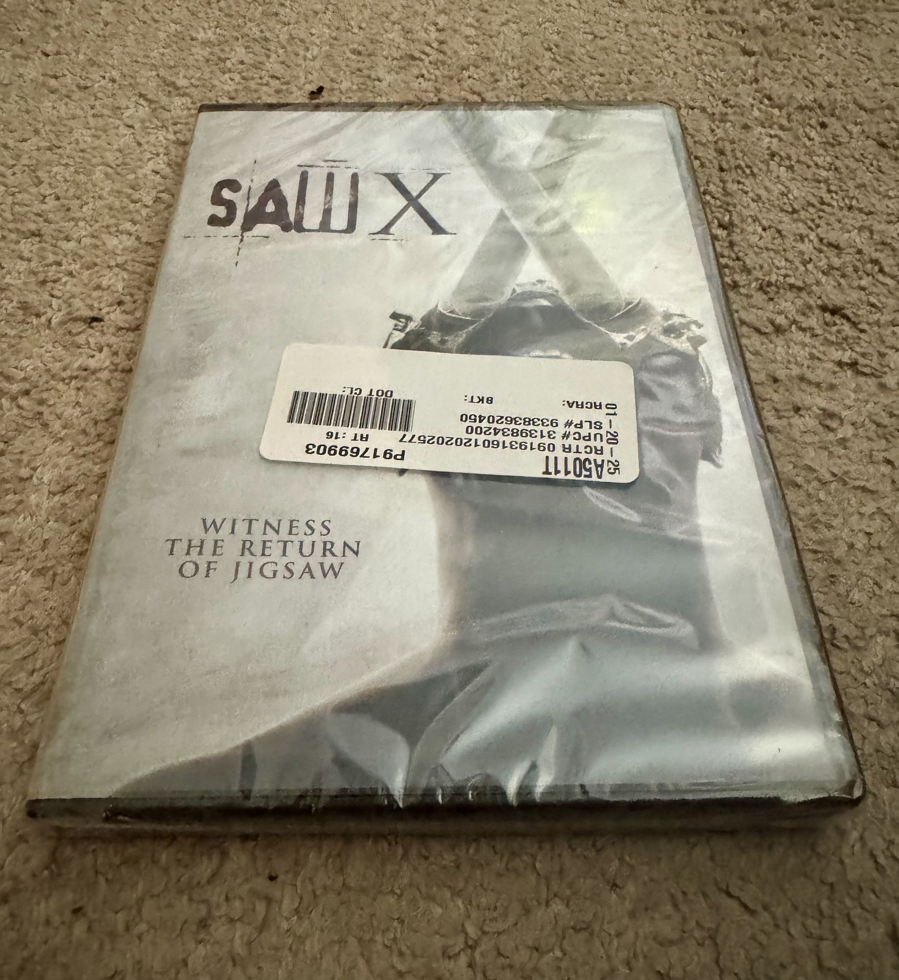 Saw X (DVD, 2023) Tobin Bell Horror Brand New
