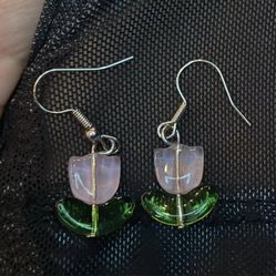 Handmade Tulip Earrings ✨
