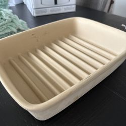 Pampered Chef Stoneware Ridged Baker