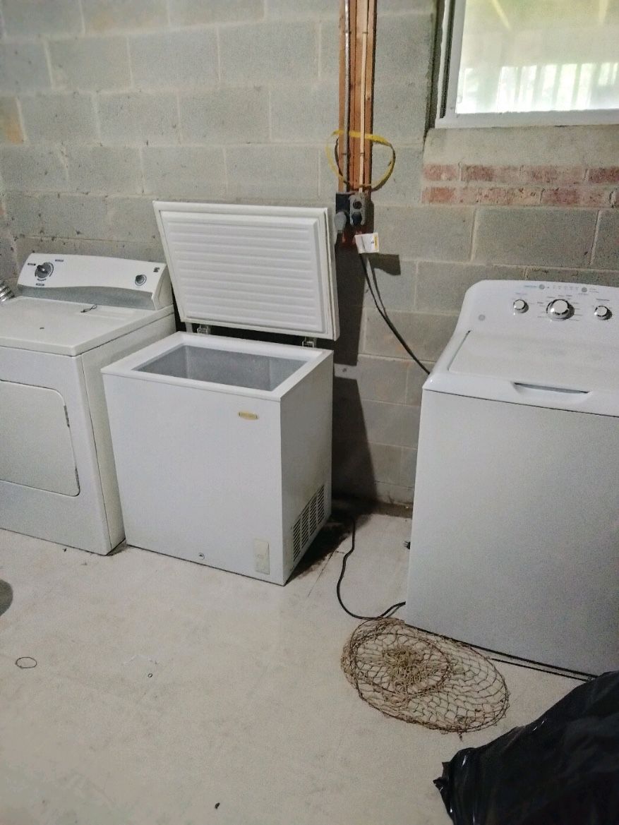Washer ,Dryer , Deep Freezer (sold)