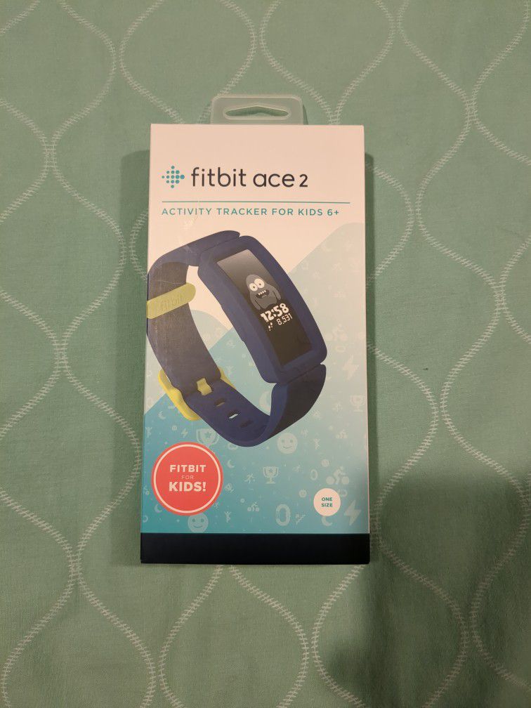Fitbit Ace 2 Activity Tracker for Kids, 1 Count, Night Sky + Neon Yellow

