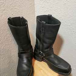 Milwaukee Leather Mens Harness Motorcycle Boots-11D