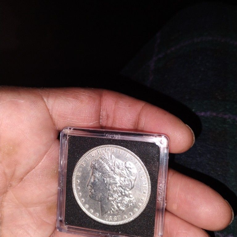 1887  Morgan dollar.
